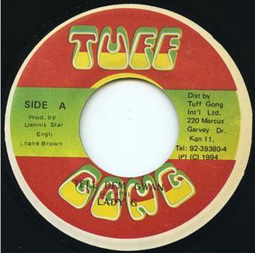7-дюймовая пластинка LADY G - Tell Dem Gwan NONE Tuff Gong 1994 Ямайка Регги, Ска и Даб Б/У