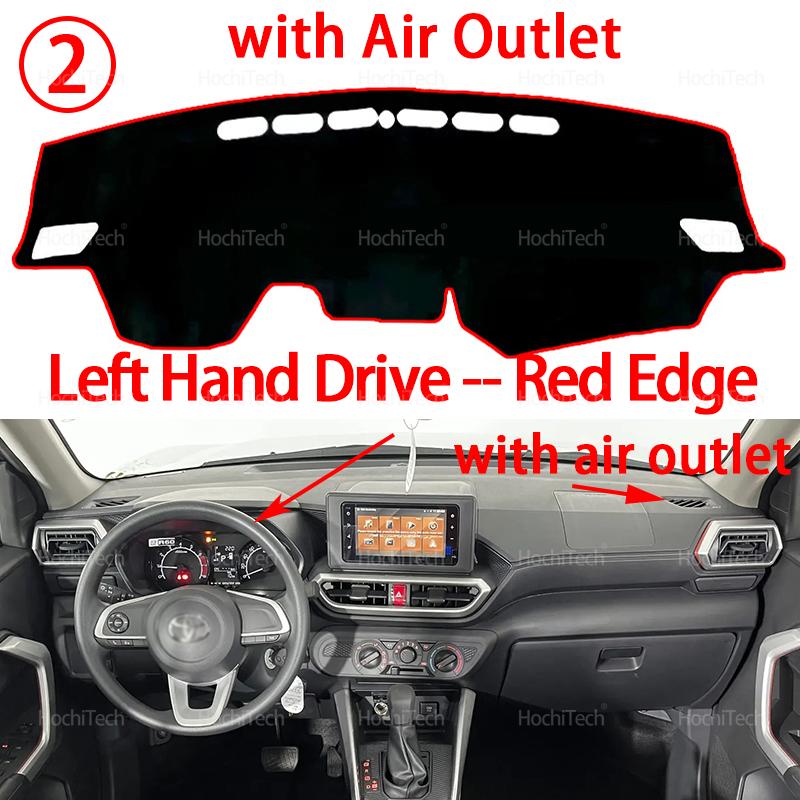 Car Dashboard Cover Avoid Light Pad trument Platform Cover Mat Carpet for Toyota Raize 2024 2025