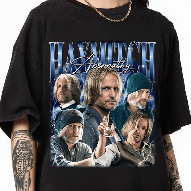 Haymitch Abernathy Bootleg Vintage Unisex T-Shirt, Retro 90's Haymitch Abernathy Homage Unisex T-Shirt Graphic Tee