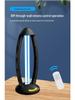 38W Portable UVC Sterilizing Lamp with Remote Control and Timer