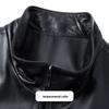 Men's Premium Sheepskin Leather Stand-Collar Jacket