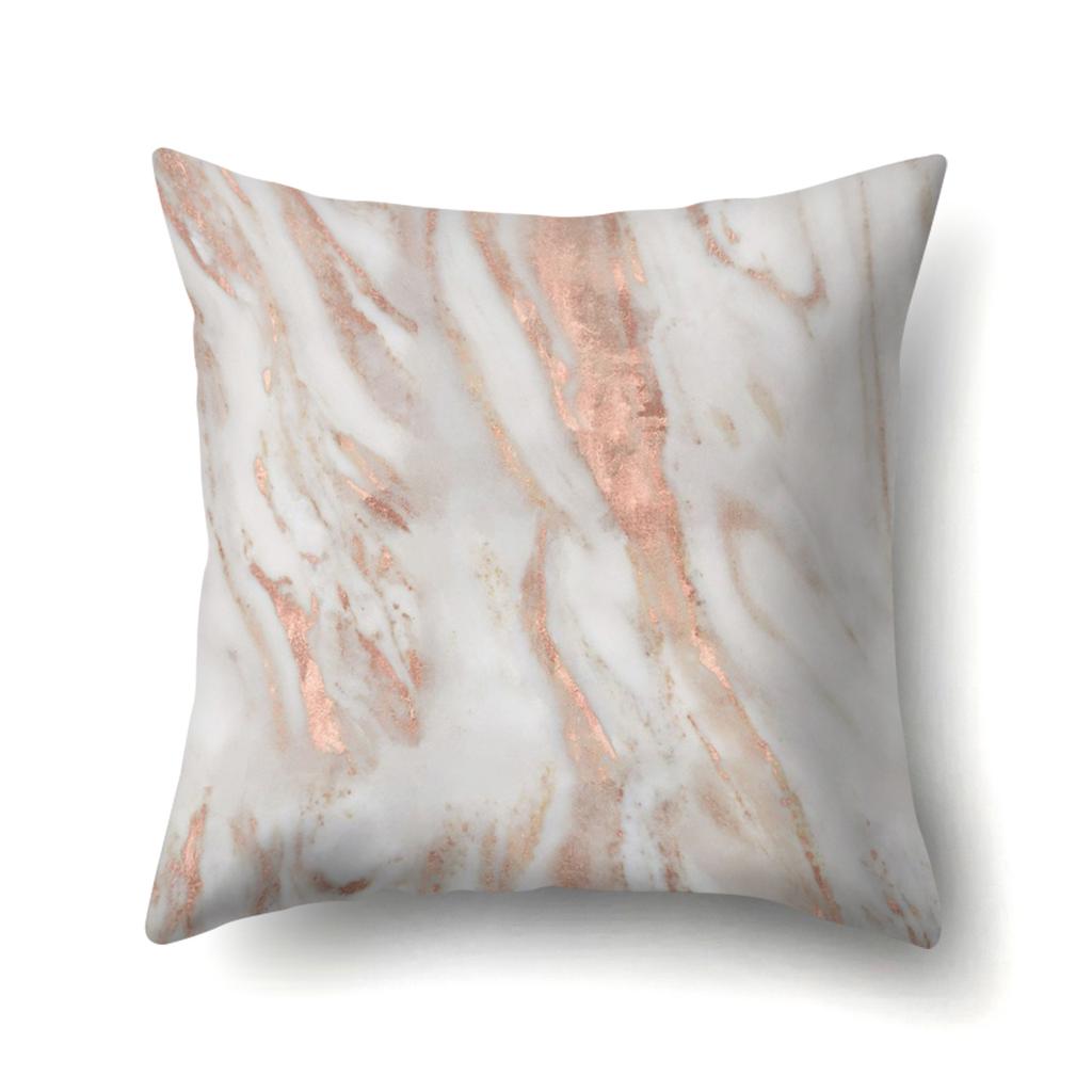 Geometric Marble Pattern Polyester Pillow Case European and American Fashion Simple Pillow Case