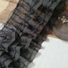 Luxurious Chiffon Edge Lace Soft Tulle Lace Fabric Trim Ribbon Embroidery Collar Ribbon  Cuffs