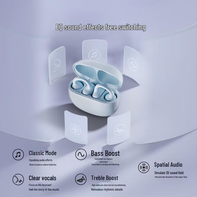 EDIFIER Comfo Clip Q Open-Ear Ear-Clip Bluetooth Headphones