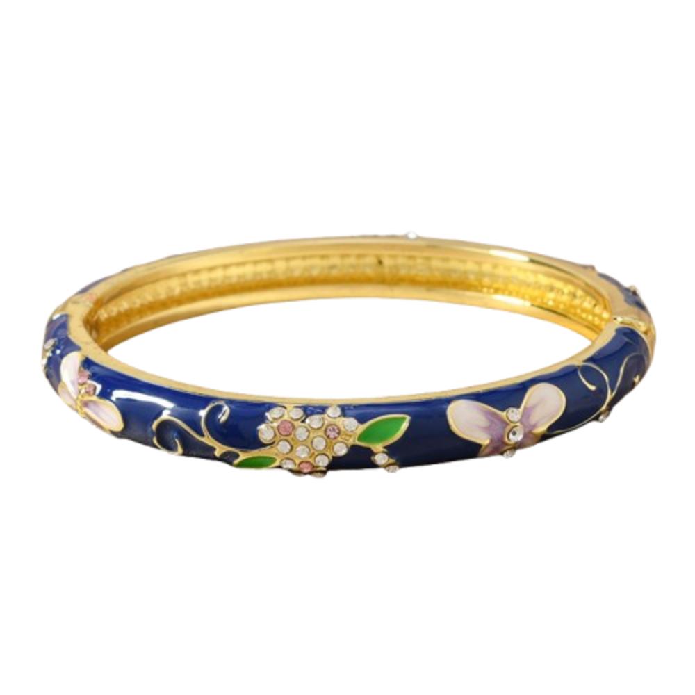 Китайский старинный браслет-перегородка традиционный женский браслет на руку ажурный цветочный браслет для девочек