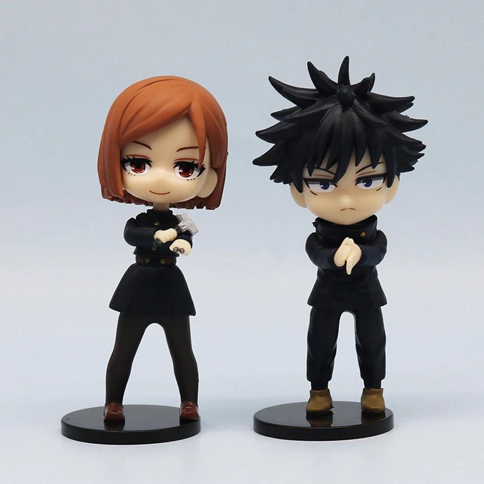 7 шт./упак. Q Posket Jujutsu Kaisen 9 см Фигурка Сатору Годжо Итадори Юдзи Гэто Сугуру Нобара Мегуми Коллекция Фигурки Персонажей