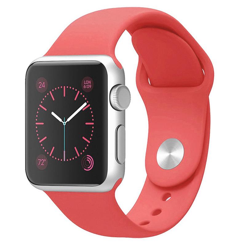 Силиконовый ремешок Apple для Apple Watch Series 1-9/SE, Классический спортивный ремешок