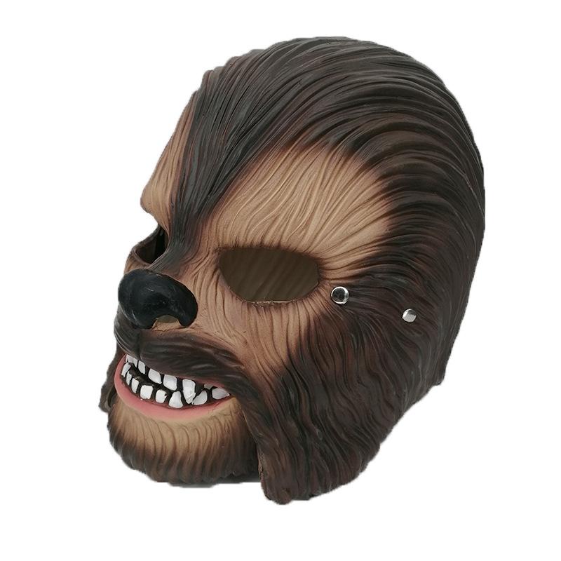 Halloween Chewbacca mask with movable mouth Film and TV themed party costume props Mouth-Moving Mask