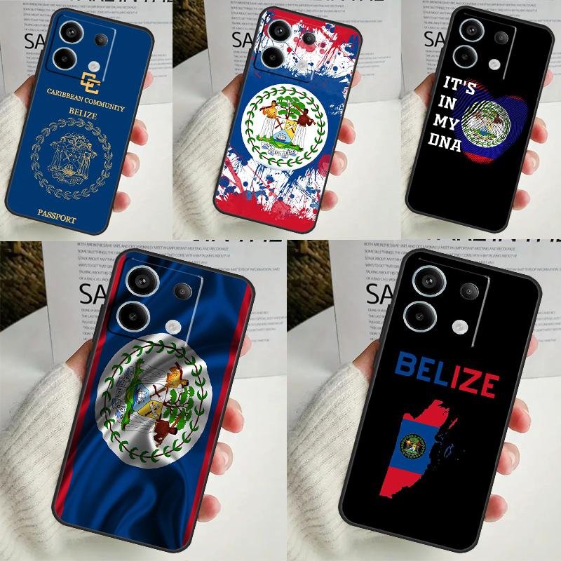 Чехол с флагом Белиза для Xiaomi Redmi Note 13 12 10 8 9 11 Pro 12S 10S 11S Redmi 13C 10A 10C 9C 12C Cover
