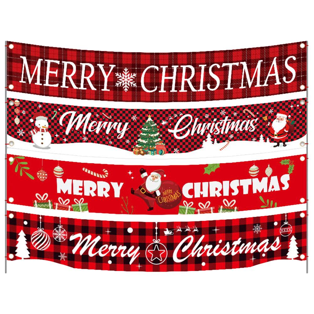 300x47см Рождественский баннер Баннер Знак Баннеры висят