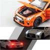 Масштаб 1/32 Nissan GTR, литая под давлением модель автомобиля, игрушечный автомобиль с откатным механизмом, звуком и светом для детей, коллекция подарков для мальчиков и девочек
