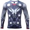 2024 Удобные 3D-печатные футболки THOR Мужская компрессионная рубашка Герой Косплей Лонгсливы Спортивная одежда для фитнеса и бодибилдинга