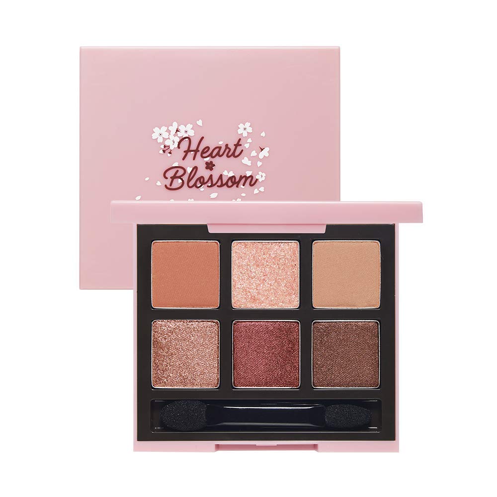 ETUDE Heart Play Color Eyes Dry Blossom [Eyeshadow Palette, Eyeshadow] 0.6g (x 6)