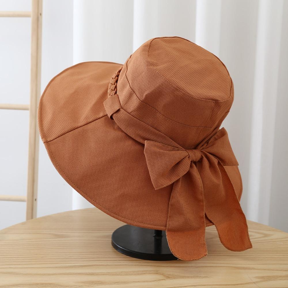 Casual Women's Sun Hat Wide Brimmed Fishman Hat Portable Bucket Hat  Beach