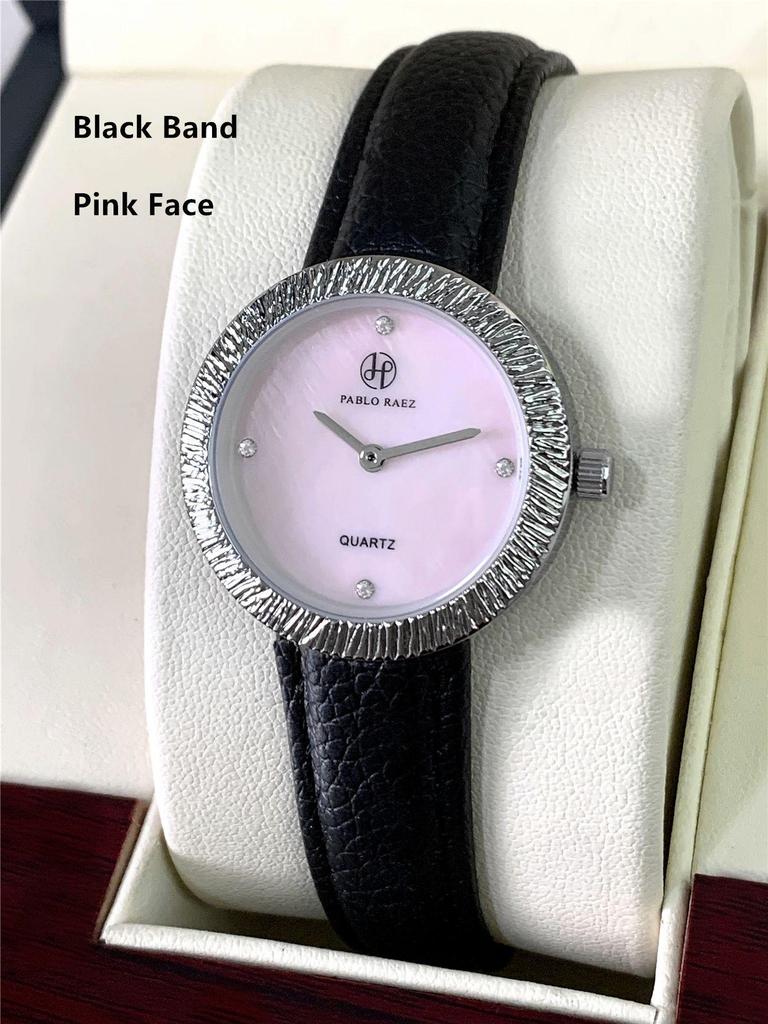 Стильные женские кожаные часы-ремень PABLO RAEZ с циферблатом из перламутра - Модный и элегантный дизайн