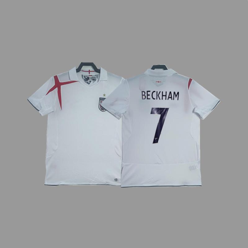 Vintage jersey Owen Rooney Beckham Lampard Gerrard classic football jersey England national team jersey