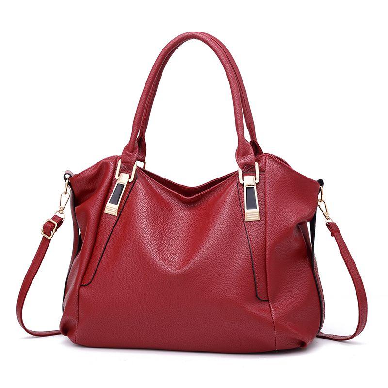 Модная женская сумка, большая вместимость, ручная сумка на одно плечо с диагональным ремешком, сумка-тоут