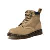 939 Vintage Round Toe Lace-Up Short Boots Unisex Boots Beige 41702200