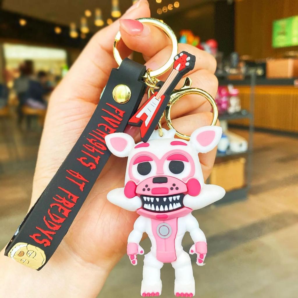 5 шт. Мультяшная Игровая Фигурка FNAF Медведь Фредди Фазбер Модель Игрушка Пять Ночей с Фредди Брелок Для Подарка