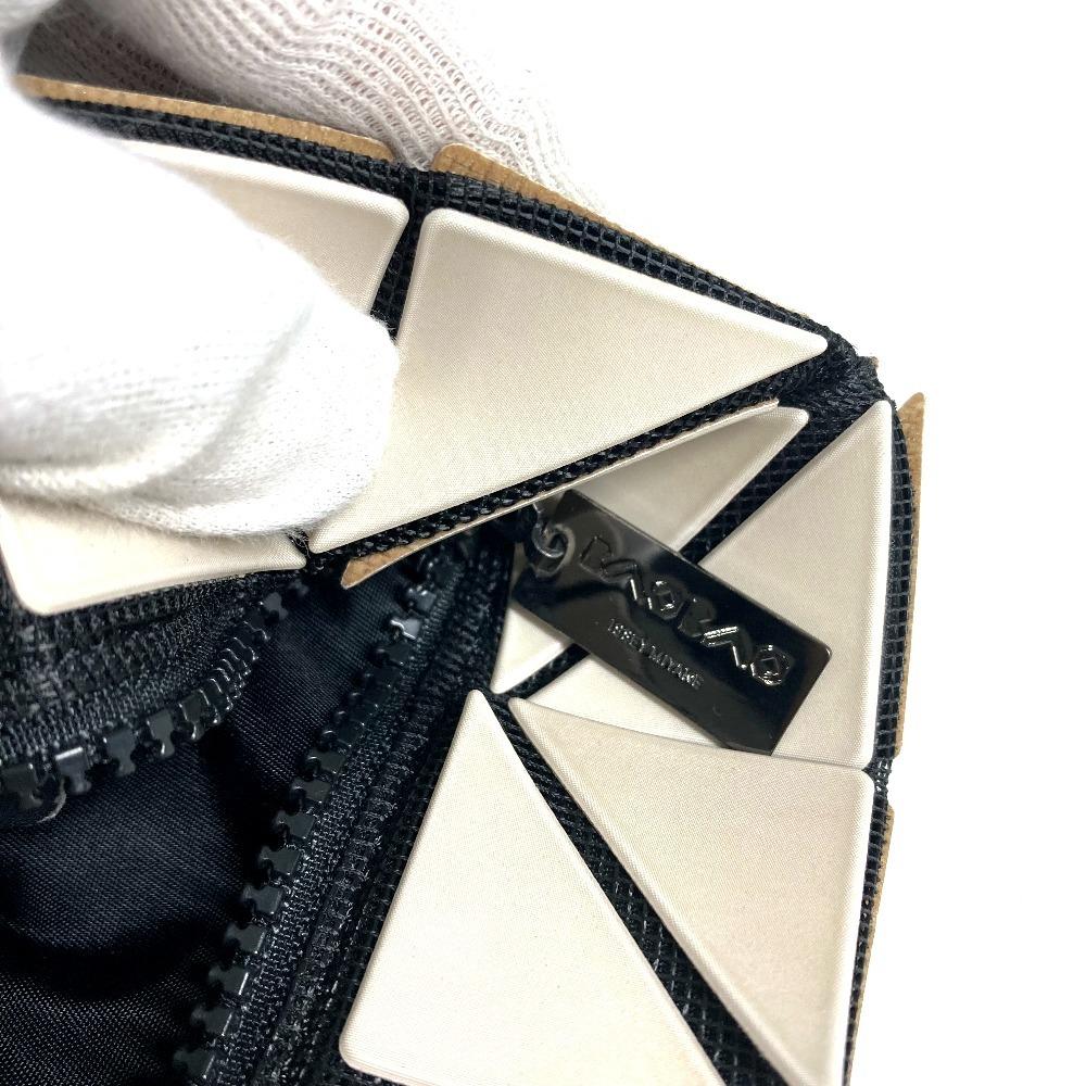 ISSEY MIYAKE BAOBAO Width Tote Bag Shoulder Bag PVC/Leather Beige/Black