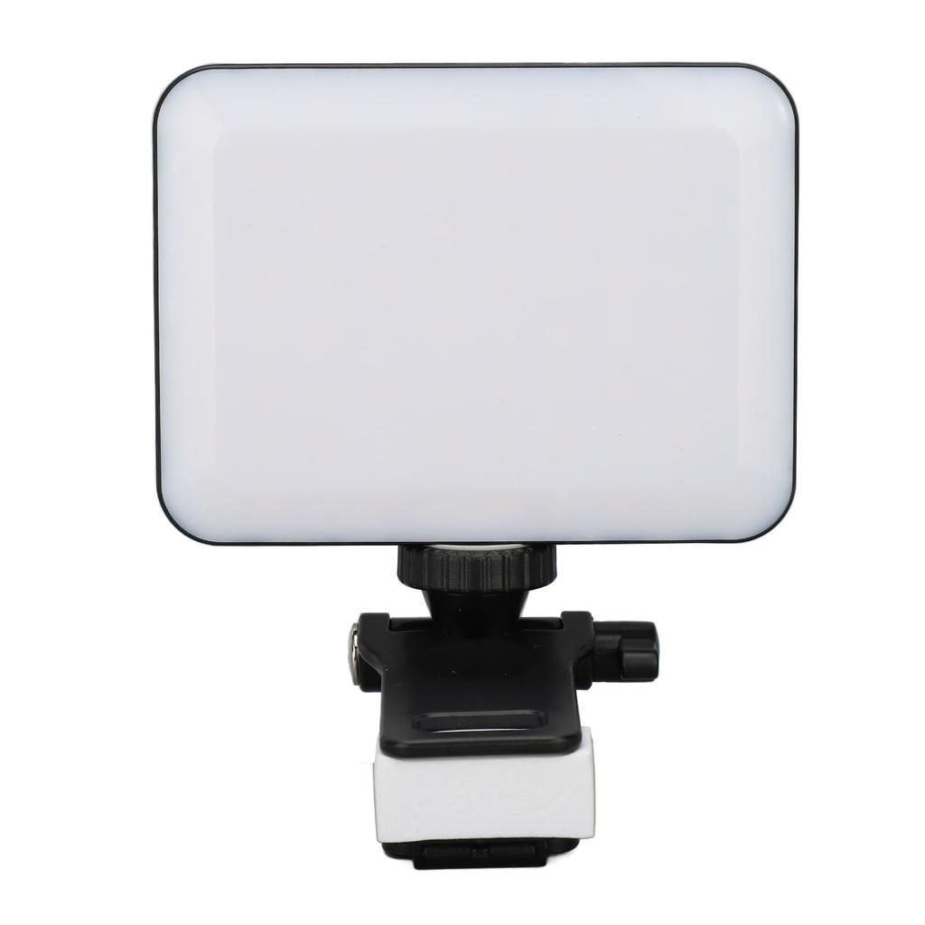 LED Video Light with Clip 3 Modes 9 Levels 3000k To 6500k Rechargeable LED Phone Light Pocket