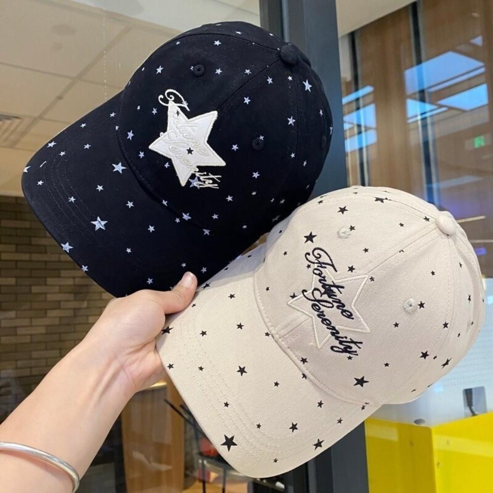 55cm to 59cm Head Circumference Star Dot Baseball Cap Casual Couple Hat Spring Summer