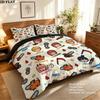 Chainsaw Man Pattern Bedding Quilt Set Quilt Cover Pillowcase Home Birthday Gift(1 * duvet cover + 2 * pillowcase, without core)