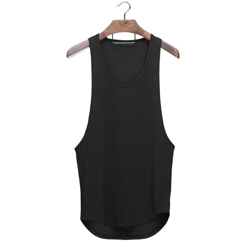 Muscleguys Brand Clothing Solid Tank Tops Men Blank Undershirt Musculation Vest Bodybuilding and Fitness Stringer Gyms Tanktop