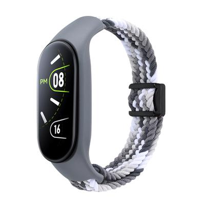 Магнитный плетеный ремешок Xiaomi для Xiaomi Mi Band mi8 mi7 mi 56 mi34, эластичный регулируемый браслет для умных часов Miband 8 7 6 5 4 3, ремешок для часов