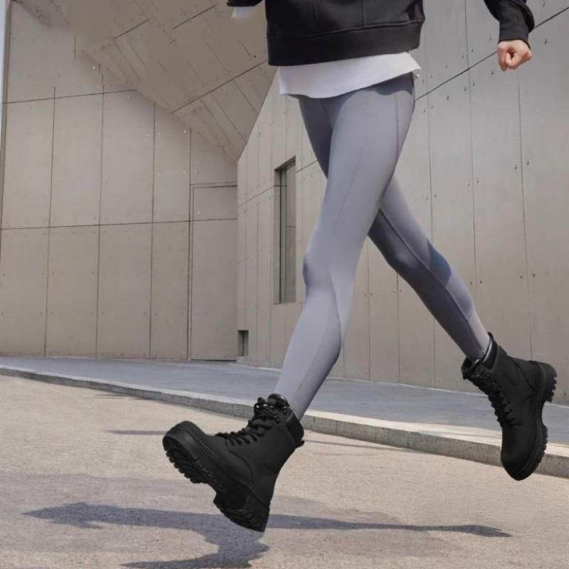 2024 Горячая Распродажа Женская Обувь Ботильоны Женские Ботинки Классика Современные Ботинки Женские Швы Круглый Носок Шнуровка Спереди Средний Каблук Обувь Женская