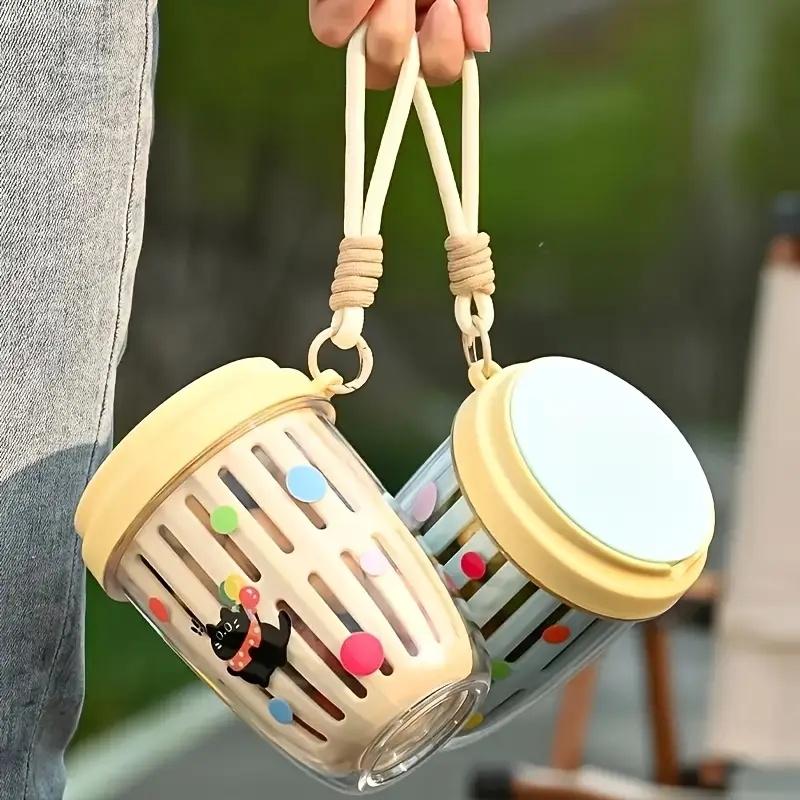 1 шт. Герметичный портативный стакан для салата с вилкой Большой вместимости Контейнер для фруктов Офис Школа Пикники Любители еды на открытом воздухе