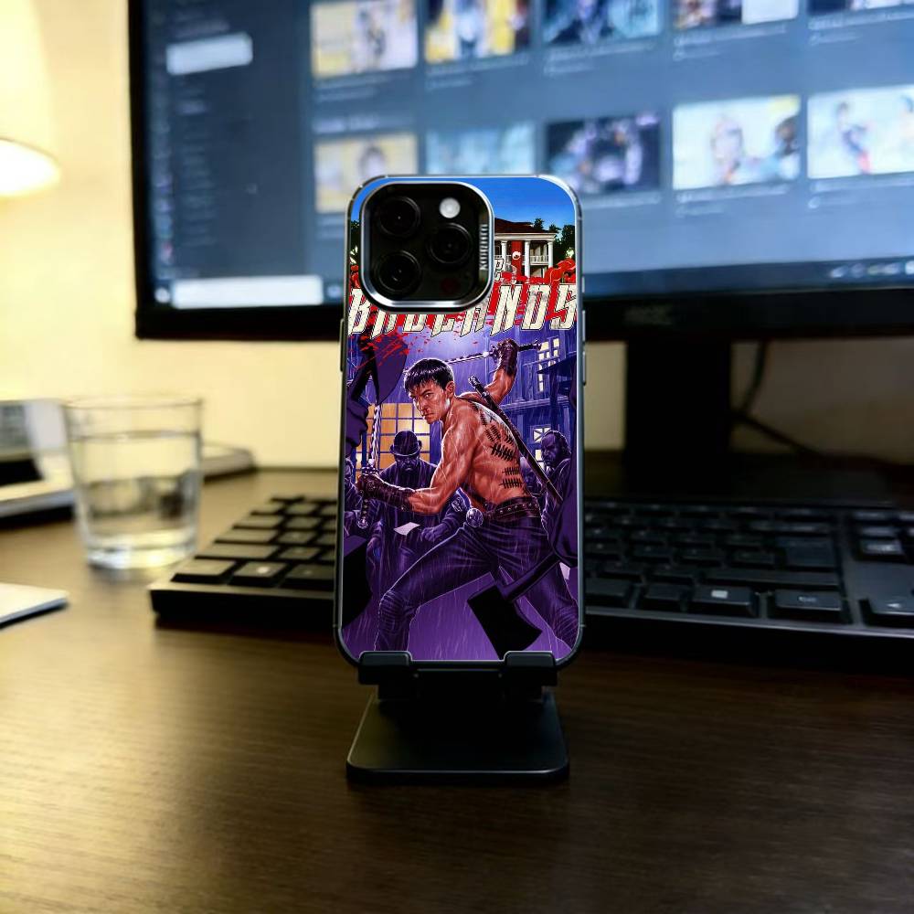 Чехол для телефона Into The B-Badlands для iPhone 17,16,15,14,13,12,11 Plus,Pro Max,XS,Красочная Серебристо-Черная Крышка