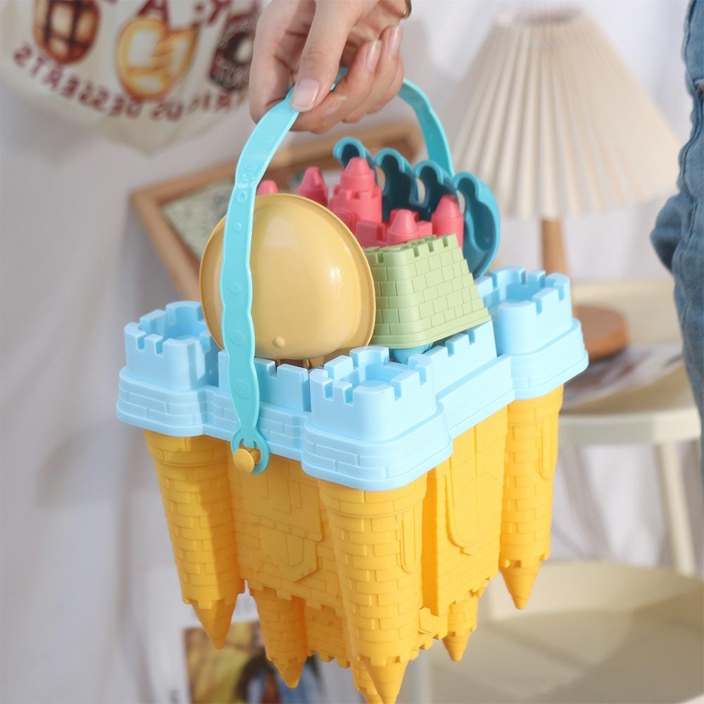 Summer Toys Castle Sand Mold Toy Beach Accessories Castle Bucket Play Sand Set Beach
