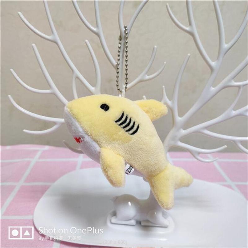 4 цвета - Милая плюшевая игрушка акула Мягкая мягкая игрушка брелок для ключей на день рождения Кукла Подарок для детей