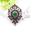 Women's Resin Flower Brooch Drip Brooch Antique Gold Vintage Jewelry Lapel Gift