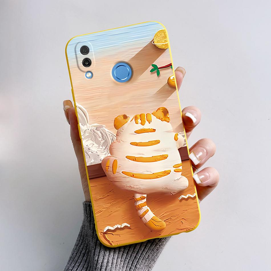 For Honor Play Case COR-L29 Phone Cover Cute Bear Cartoon Frog Soft Silicone Matte Fundas Coque For Honor Play Shockproof Bumper