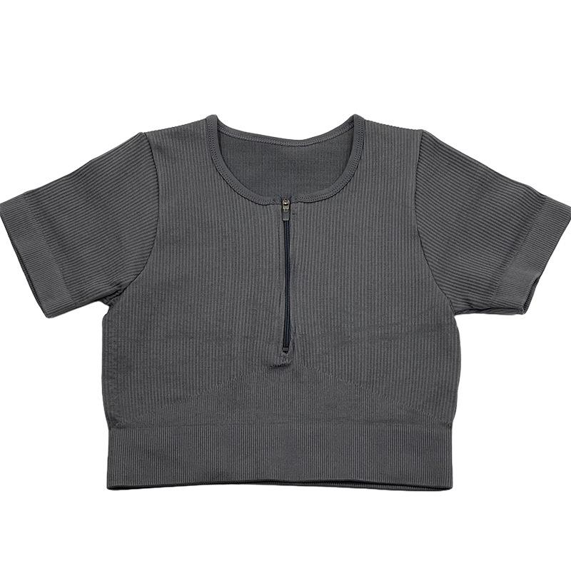 Женский бесшовный костюм для йоги с высокой талией — впитывающий пот, приподнимающий бедра, облегающий, с длинным рукавом, для фитнеса.