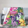 Soft Warm BlanketKids Decorative My Little Pony Friendship Is Magic Bedding Throws Flannel Bedspread For Bedroom Sofa Bed Cover