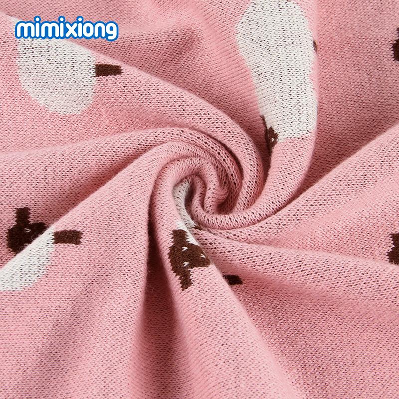 Высокорейтинговое Хлопковое Вязаное Детское Одеяло Mimixiong с Узором из Альпаки Super Пеленка Хлопковые Одеяла для Малышей