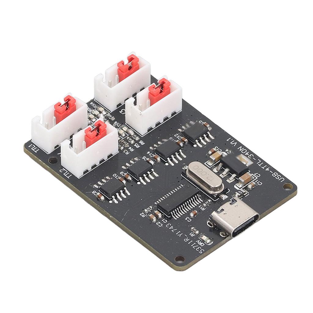 4 Way USB to TTL Serial Port Module TYPE C USB to TTL Serial Adapter Board with LED Indicator