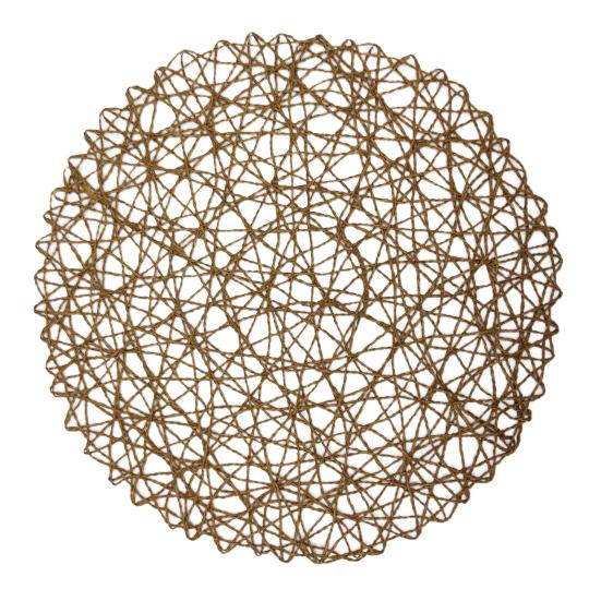 Table Mat Environmentally Friendly for Home Round Non-Slip Heat Insulation Round Coaster Stylish Anti-slip Tight Woven CLE