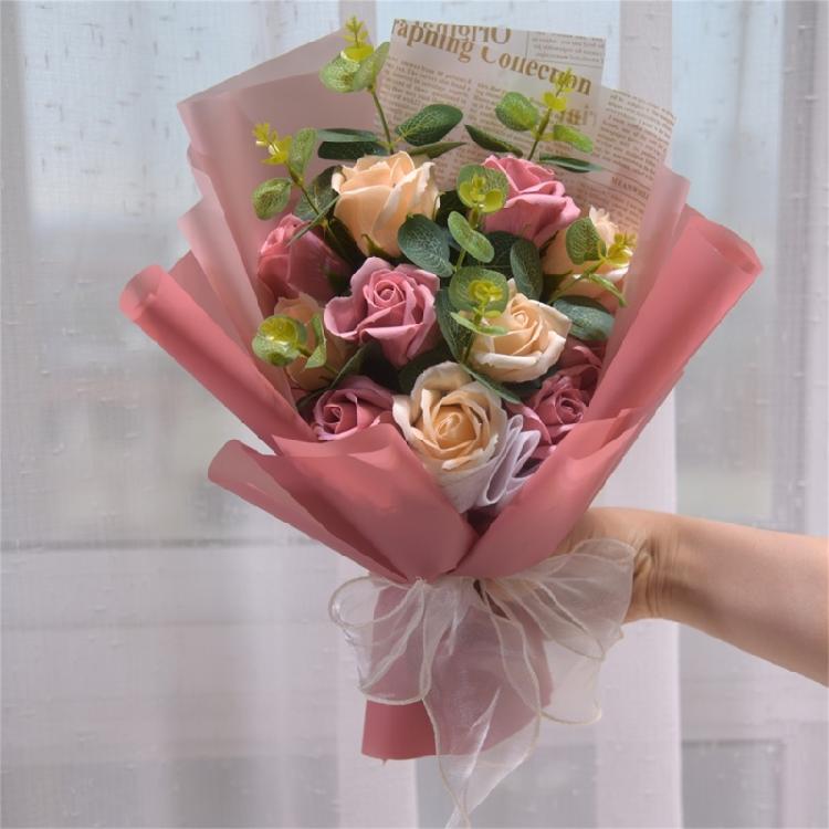 Искусственные Мыльные Лепестки Букеты Цветов Украшение Комнаты на День Святого Валентина Подарок на День Матери