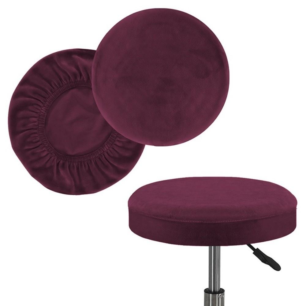 Velvet Round Chair Cover Elastic Seat Chair Slipcover New Stool Cushion Cover