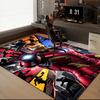 Iron Hero's Rise Floor Mat for Living Room, Game Rooms, Office, Bedroom, Office Floor Mat Playful Design, Christmas fan gifts