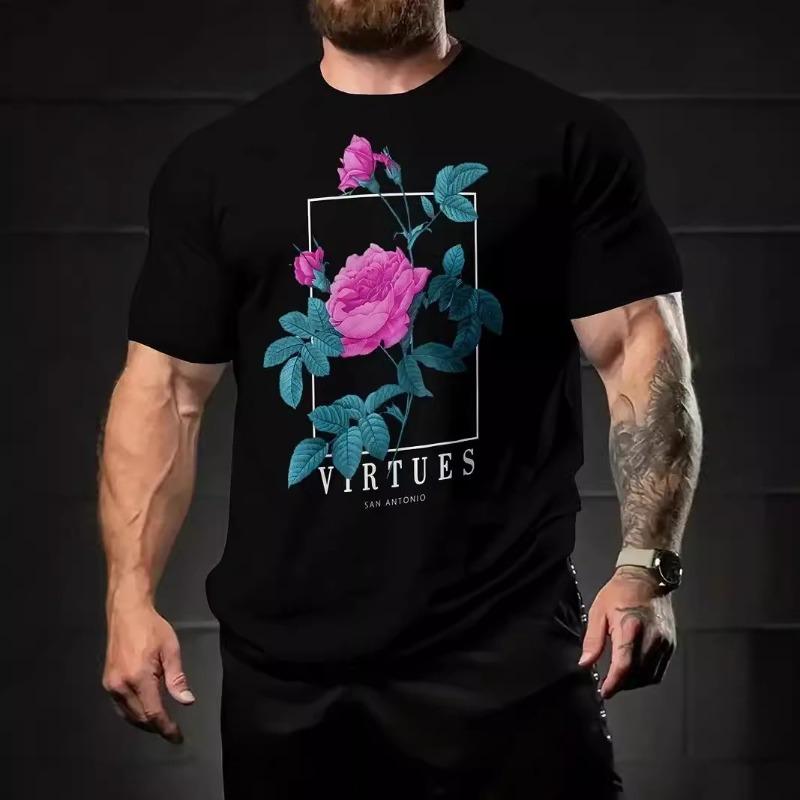 T-shirt Casual New Men's Korean Version 2025 Trendy Brand Sexy Loose Short Sleeved Summer Top