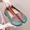 Casual Hollowed-out Women's Shoes Soft-soled Single Shoes, Toe Caps Flat Bottoms New Breathable Crocs