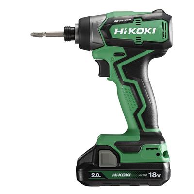 HiKOKI 18V Impact Driver WH18DD Гарантия первого ремонта 2 кейса в комплекте электрическая отвертка 2.0 Ач детали, зарядное устройство, WH18DD(2БГ)