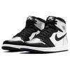 Кроссовки женские Air Jordan 1 Retro High OG Silver Toe черные металлико-серебристые белые CD0461-001