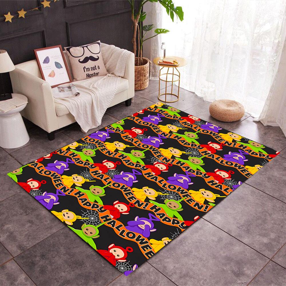Teletubbies Friends Themed Anti-Slip Rugs - Polyester Home Decor, Suitable for Bedrooms, Living Rooms, Doorways, Studios, and Decorations