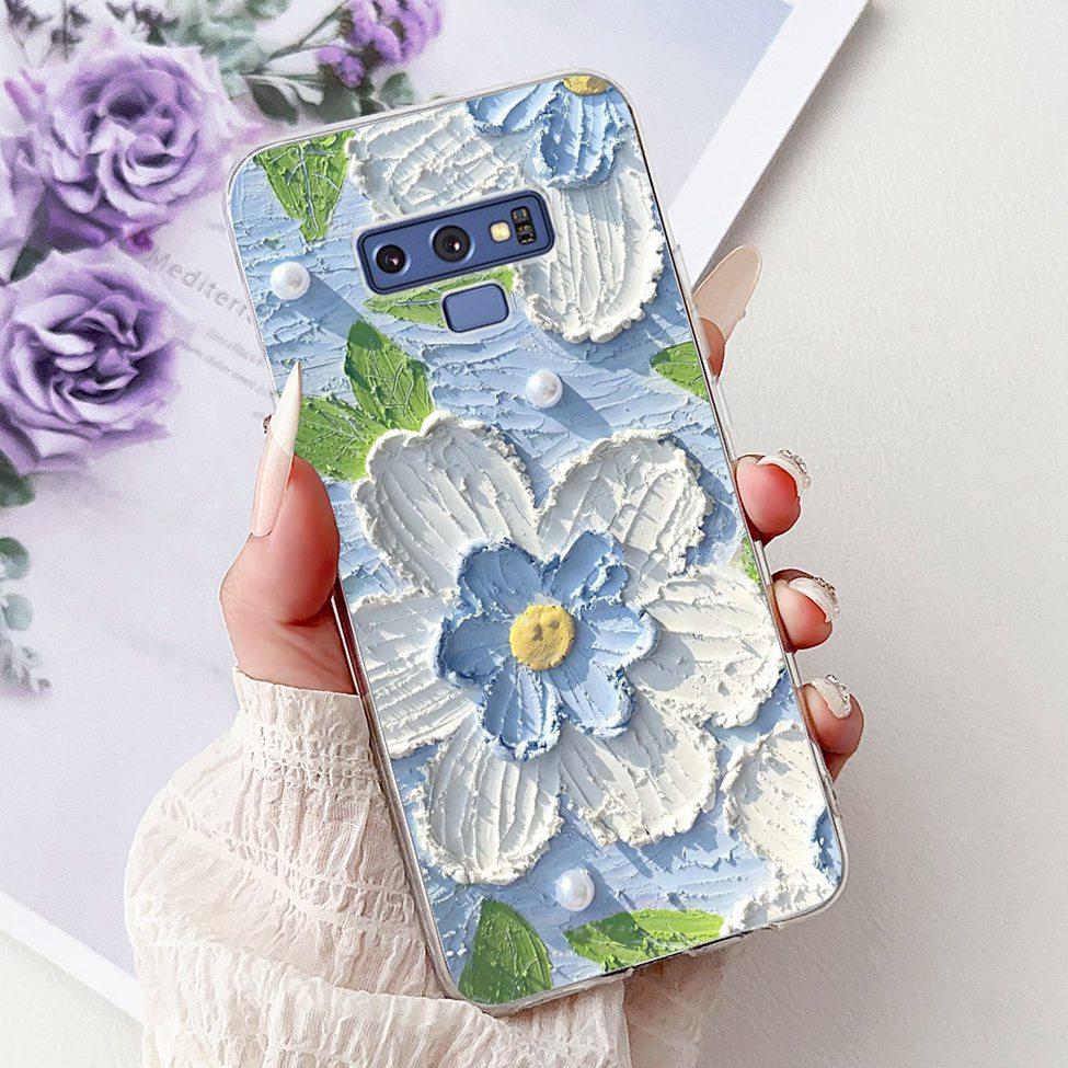 Прозрачный чехол для Samsung Note9 Милый Кот Модный Роскошный Расписной Мягкий Чехол для Телефона для Samsung Galaxy Note 9 Case SM-N9600 SM-N960F